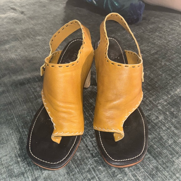 Unique Free People Tan Heels - Picture 5 of 5